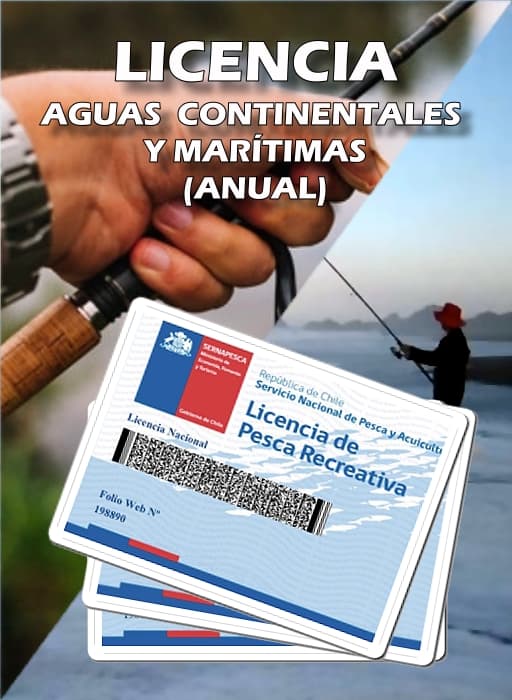 Centelleo Desviación Domar Licencias de Pesca: Licencia Aguas Marítima y Continentales Anual