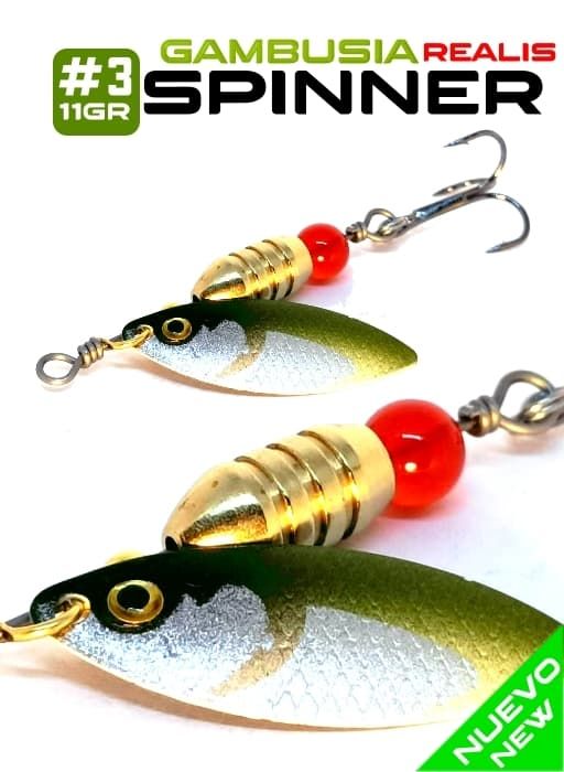 Señuelos para Truchas: Spinner Gambusia Realis N°3 - 11 gr.