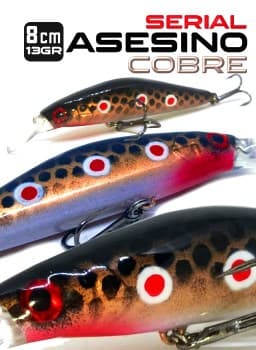 Minnow Asesino Serial Cobre 8cm - 13gr.