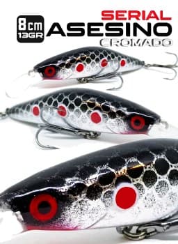 Minnow Asesino Serial Plata 8cm - 13gr.