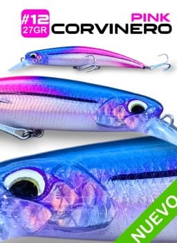 Minnow Puyerrey Corvinero Pink 12,5cm - 25gr.