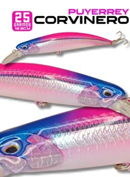 Minnow Puyerrey Corvinero Pink 12,5cm - 25gr.