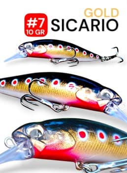 Minnow Sicario Plateado 8cm  - 12gr.