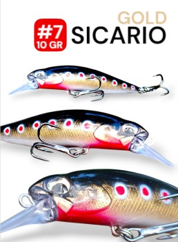 Minnow Sicario Plateado 8cm  - 12gr.